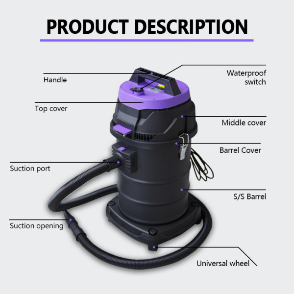 Wet and dry vacuum cleaner 1600w