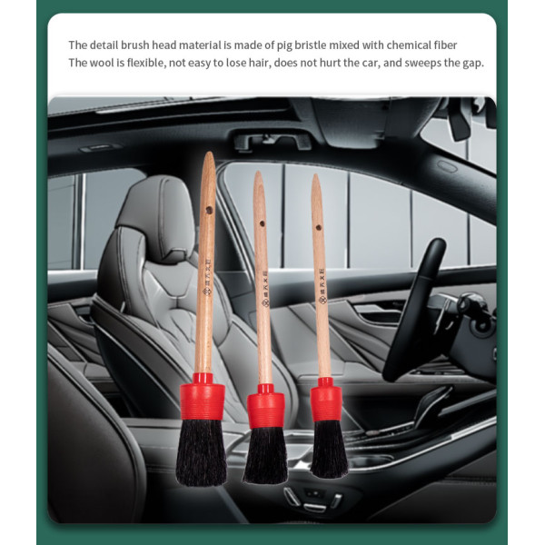 Bristle brush three-piece set