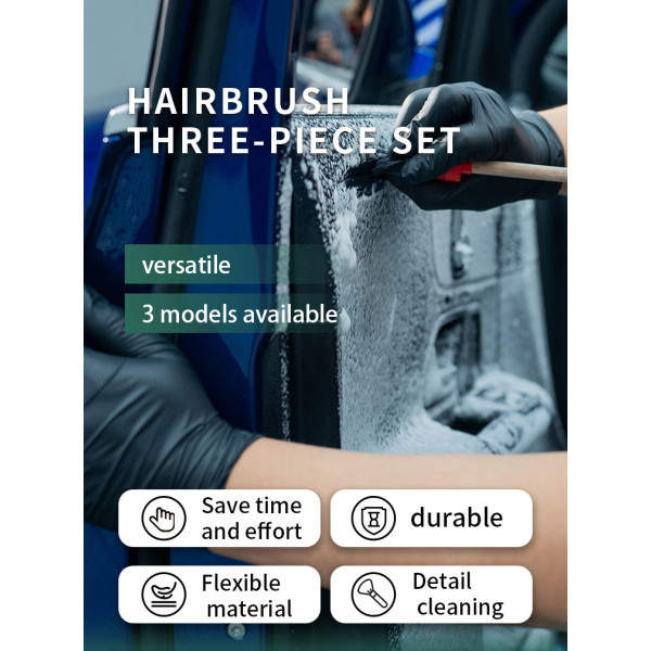 Bristle brush three-piece set