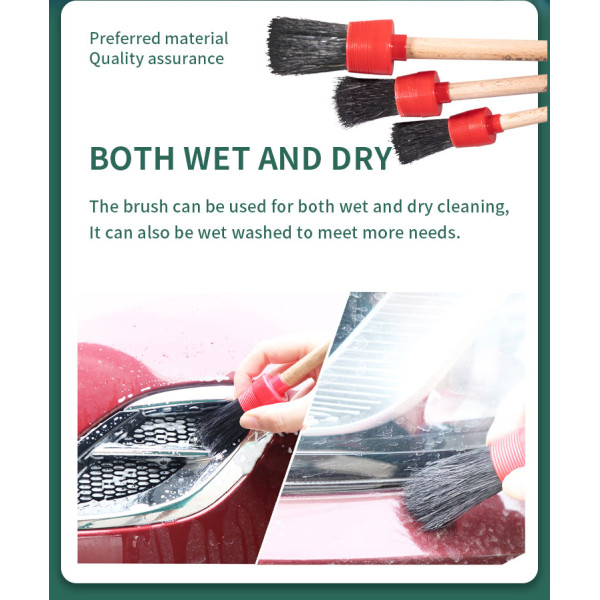 Bristle brush three-piece set