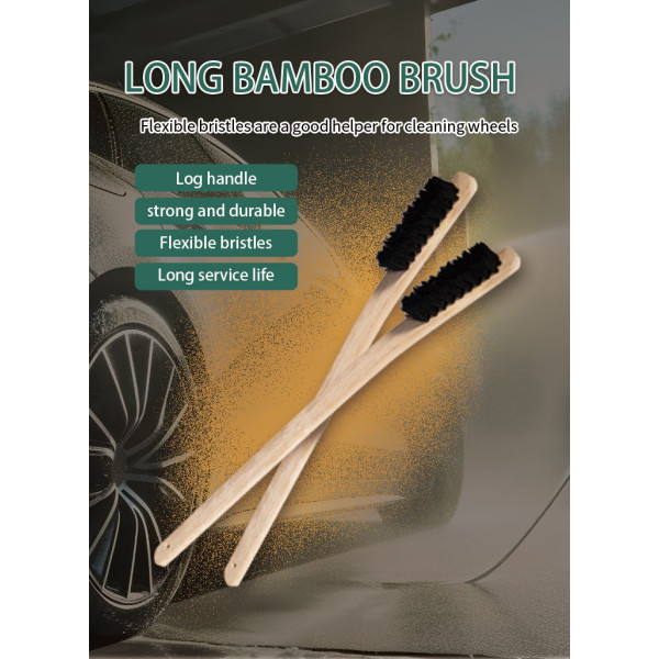 Long bamboo brush