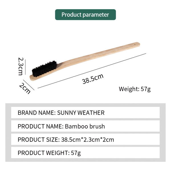 Long bamboo brush