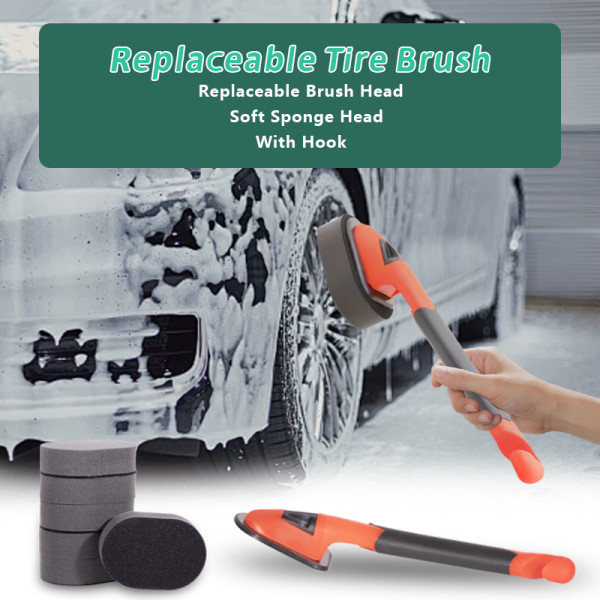 Removable tire brushes