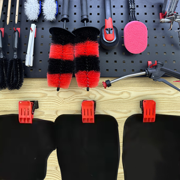 Car wash mat clamp