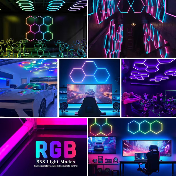 5 RGB Hexagonal Honeycomb Light