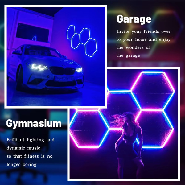 5 RGB Hexagonal Honeycomb Light