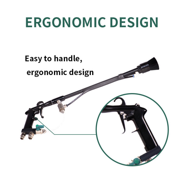 Side-seam cleaning gun