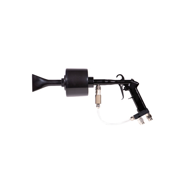 Double-barreled foam gun