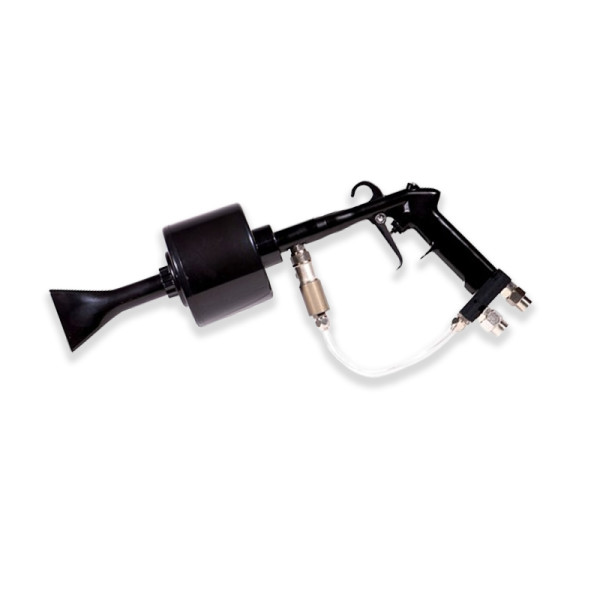 Double-barreled foam gun