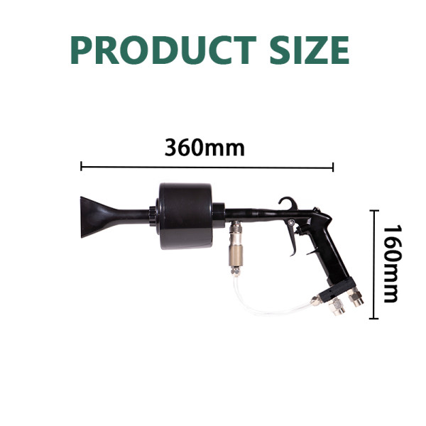 Double-barreled foam gun