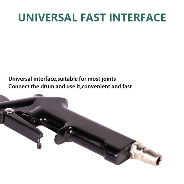 Dry cleaning gun with brush