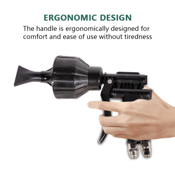 New double-barreled foam gun