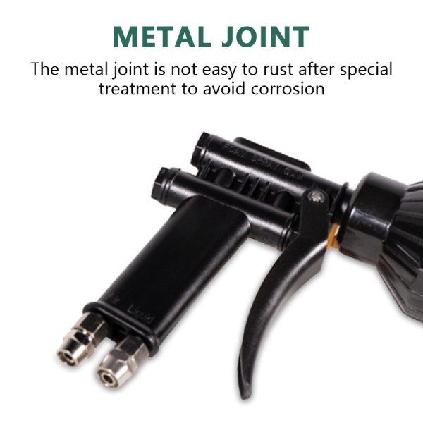 New double-barreled foam gun